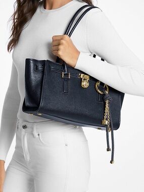 Hamilton Moderne Small Leather Satchel